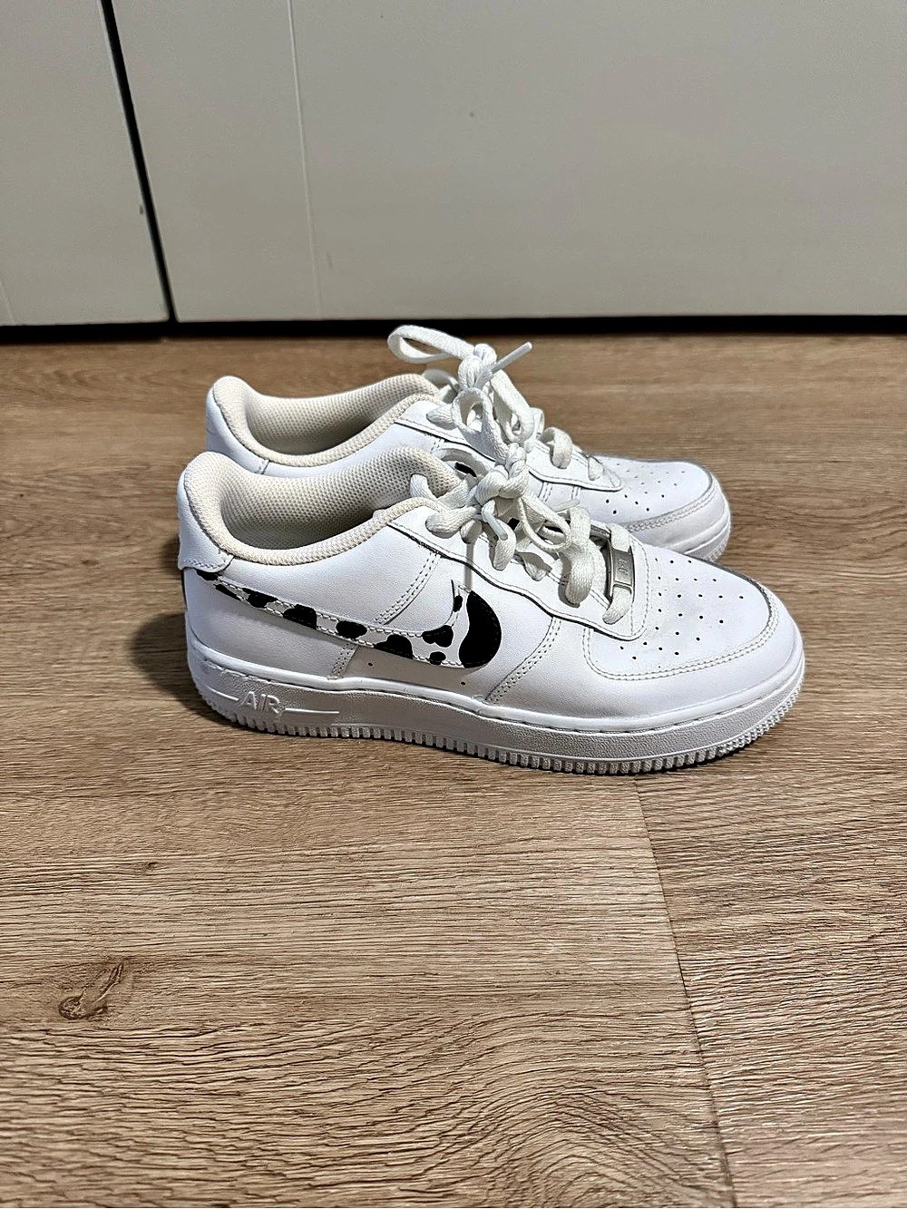 Nike Air Force 1 Low Cow Print Sneakers (Women's)